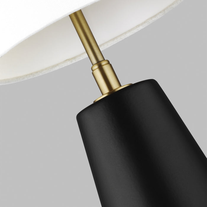 One Light Table Lamp from the LORNE collection in Coal finish
