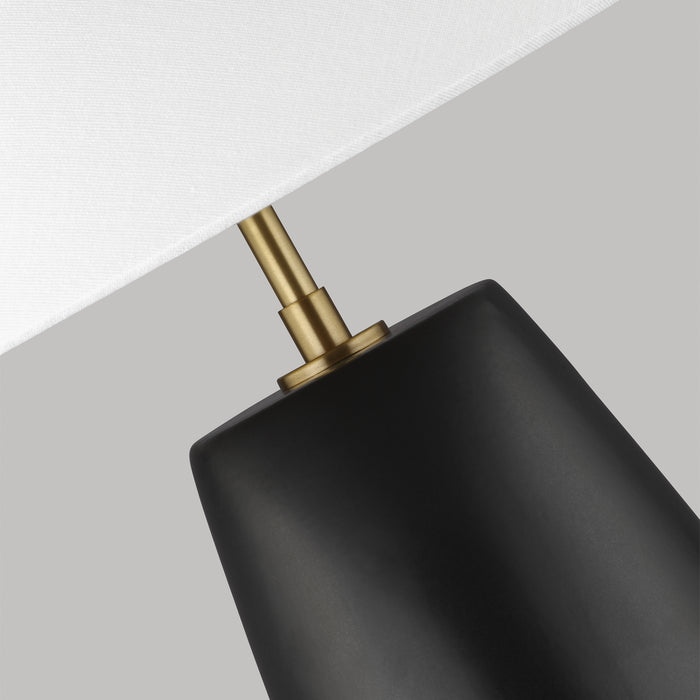 One Light Table Lamp from the COUNTOUR collection in Coal finish