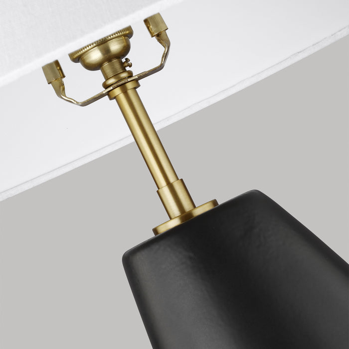 One Light Table Lamp from the COUNTOUR collection in Coal finish