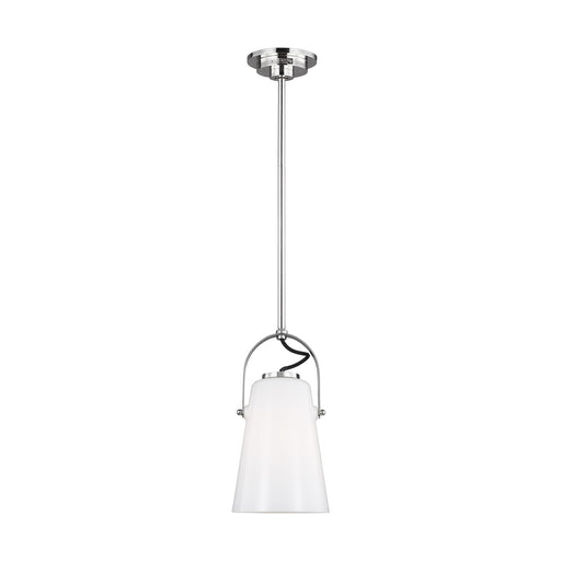 Generation Lighting - LP1011PN - One Light Pendant - HAZEL - Polished Nickel