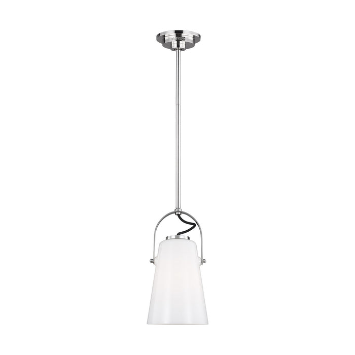Generation Lighting - LP1011PN - One Light Pendant - HAZEL - Polished Nickel