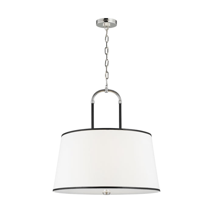 Four Light Pendant from the KATIE collection in Polished Nickel finish