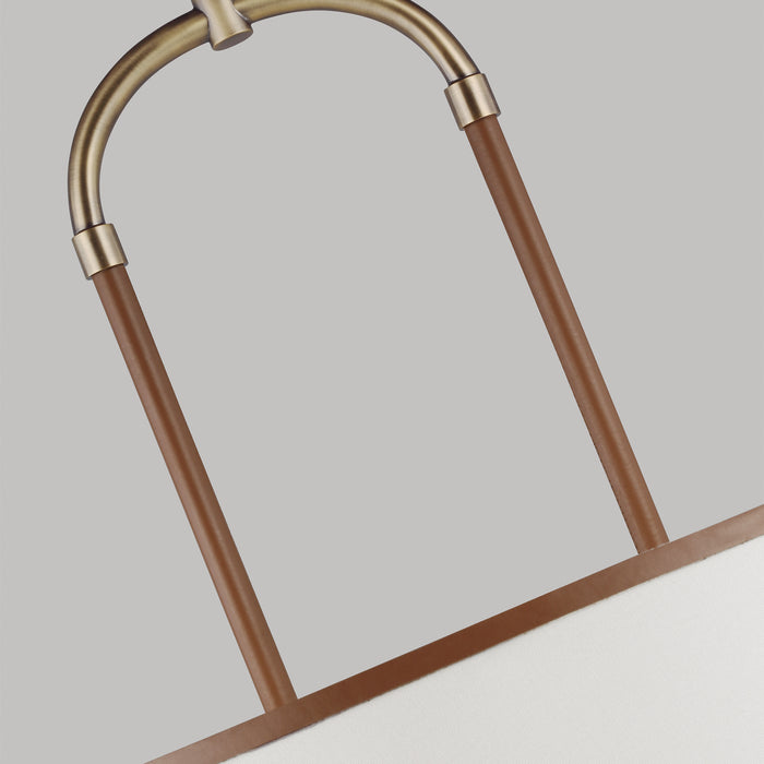 Four Light Pendant from the KATIE collection in Time Worn Brass finish