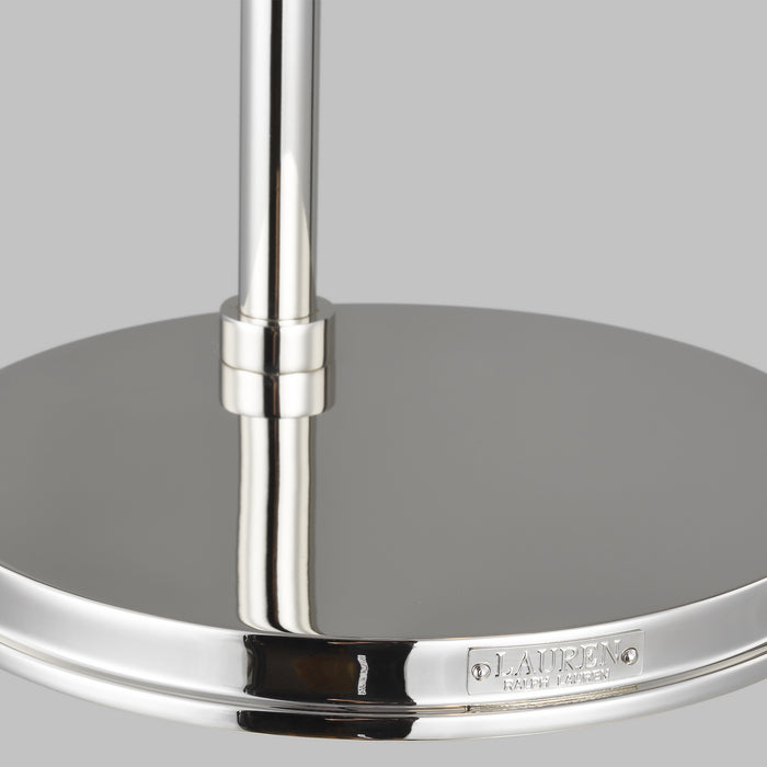 One Light Table Lamp from the HAZEL collection in Polished Nickel finish