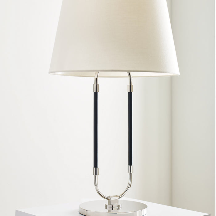 One Light Table Lamp from the KATIE collection in Polished Nickel finish