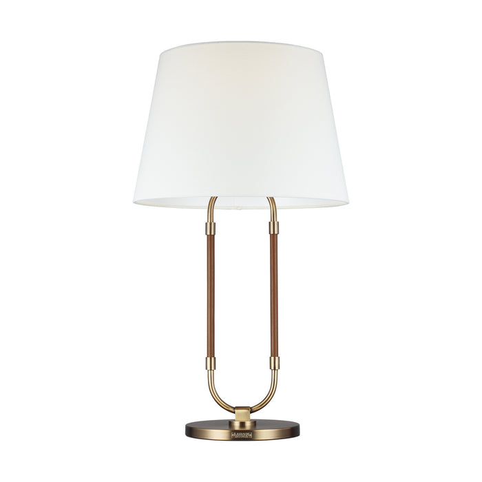 One Light Table Lamp from the KATIE collection in Time Worn Brass finish