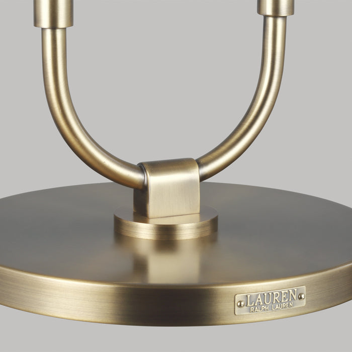 One Light Table Lamp from the KATIE collection in Time Worn Brass finish
