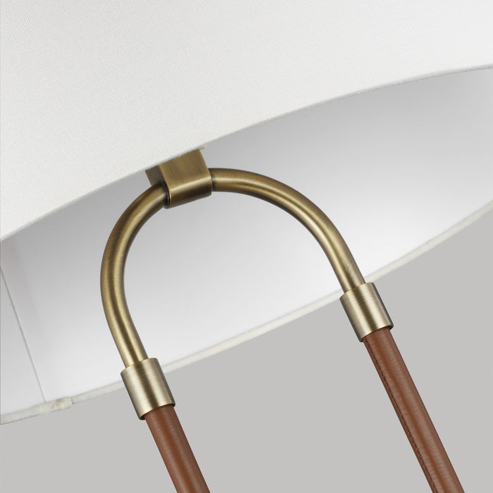 One Light Table Lamp from the KATIE collection in Time Worn Brass finish