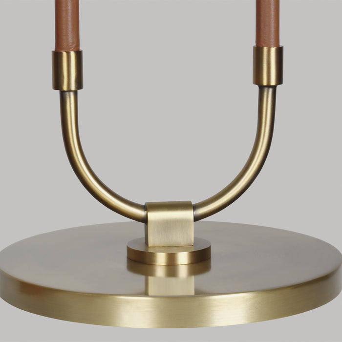 One Light Table Lamp from the KATIE collection in Time Worn Brass finish