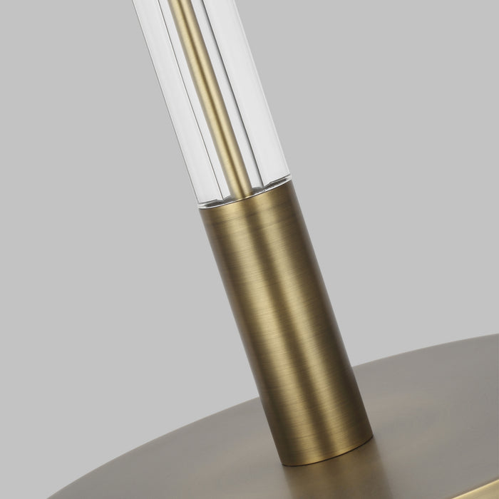 One Light Floor Lamp from the ROBERT collection in Time Worn Brass finish