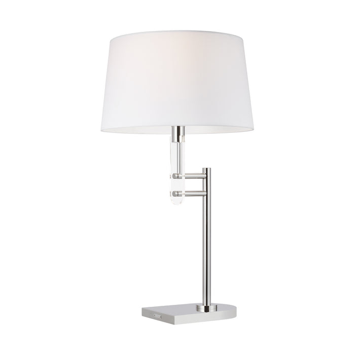 One Light Table Lamp from the JAKE collection in Polished Nickel finish