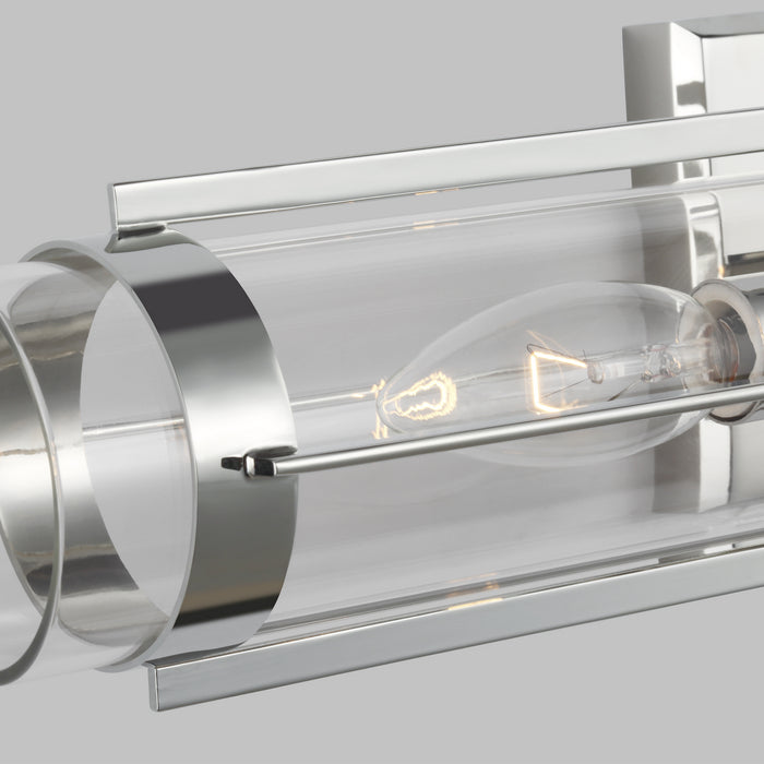 Two Light Wall Sconce from the FLYNN collection in Polished Nickel finish