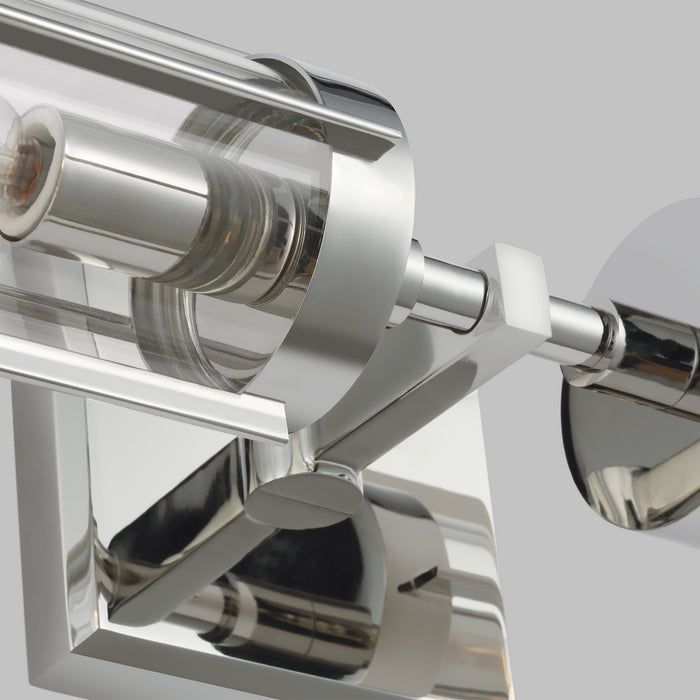 Two Light Wall Sconce from the FLYNN collection in Polished Nickel finish