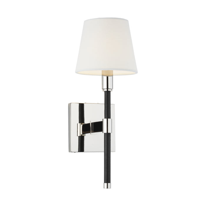 One Light Wall Sconce from the KATIE collection in Polished Nickel finish