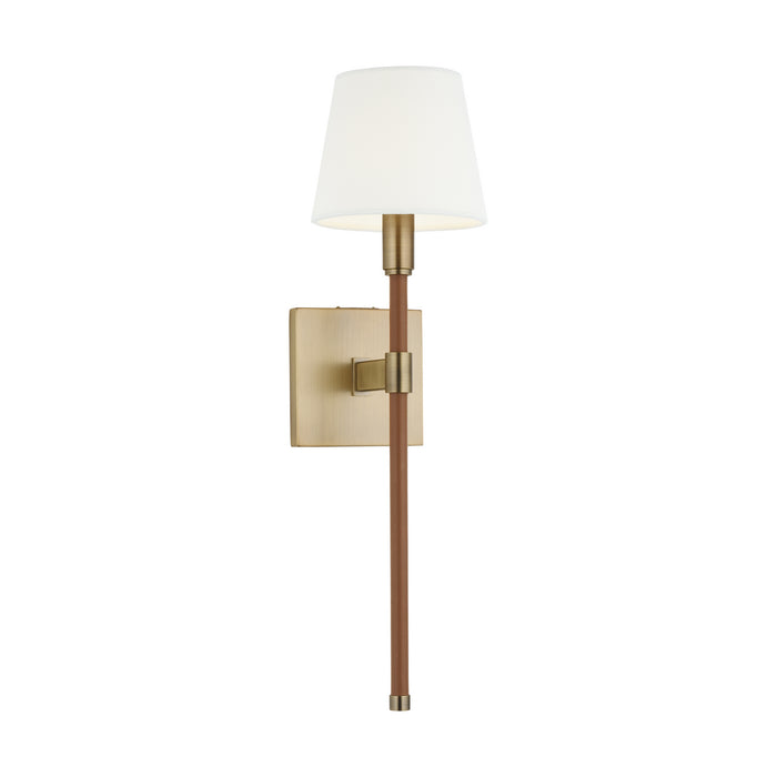 One Light Wall Sconce from the KATIE collection in Time Worn Brass finish