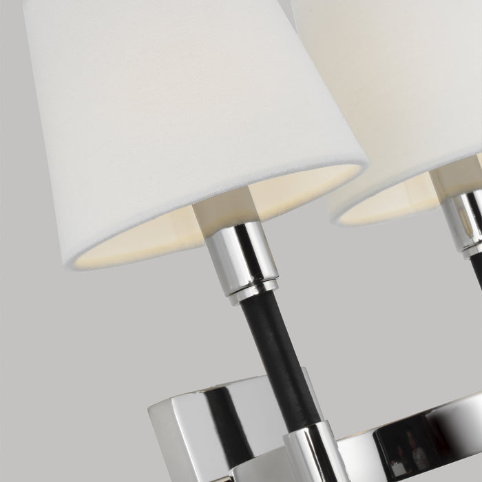 Two Light Wall Sconce from the KATIE collection in Polished Nickel finish