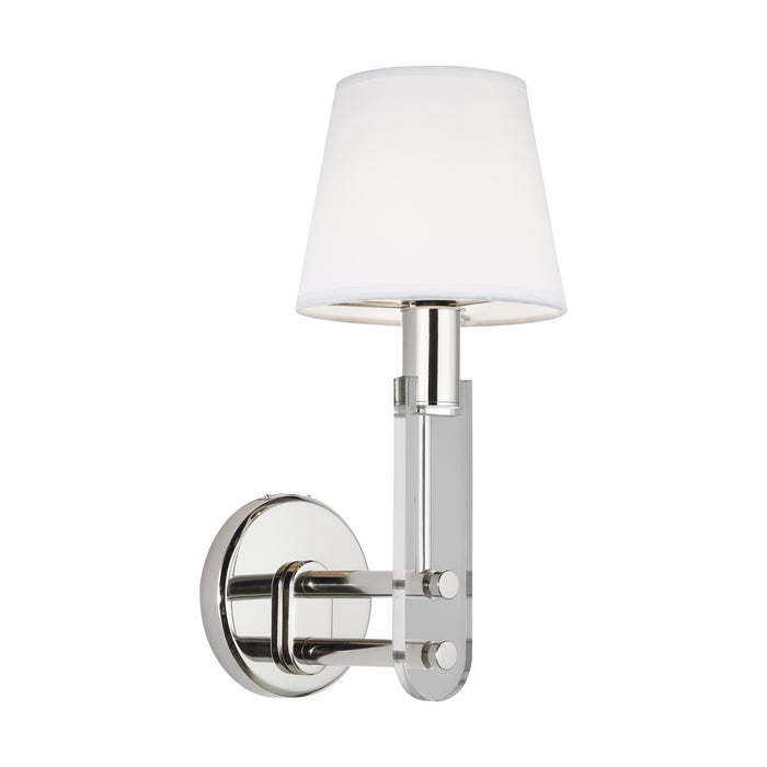 One Light Wall Sconce from the JAKE collection in Polished Nickel finish