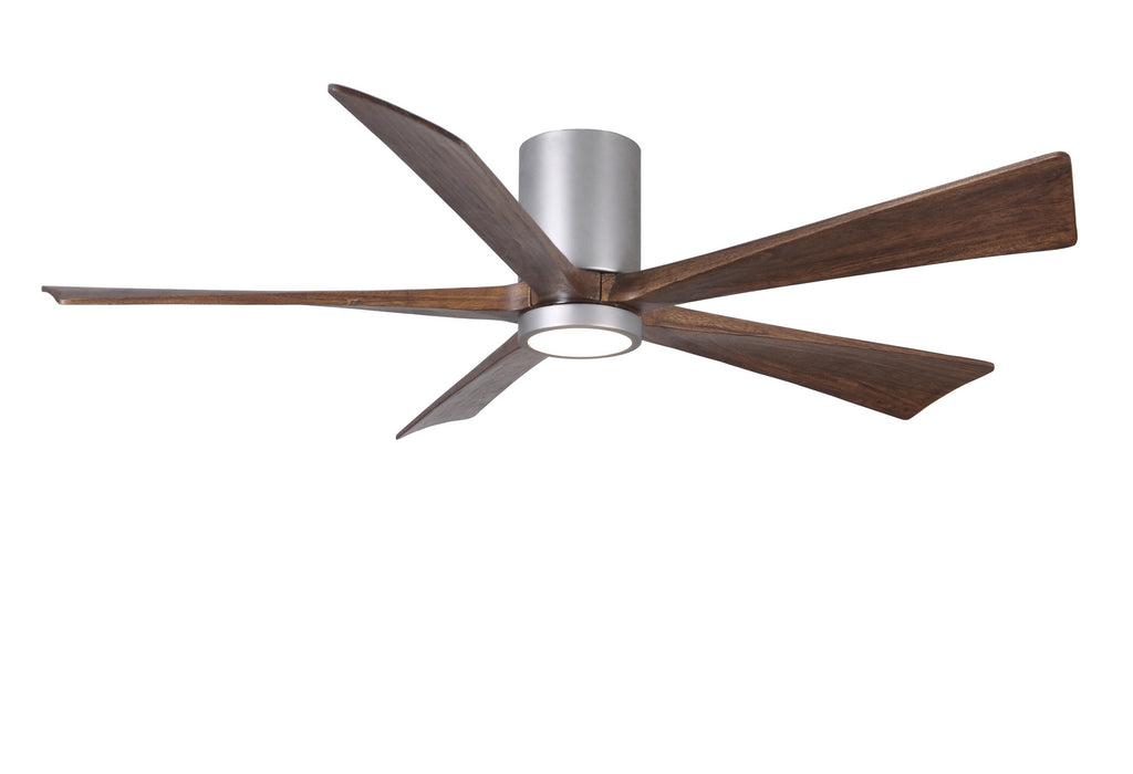 60``Ceiling Fan from the Irene collection in Brushed Nickel finish