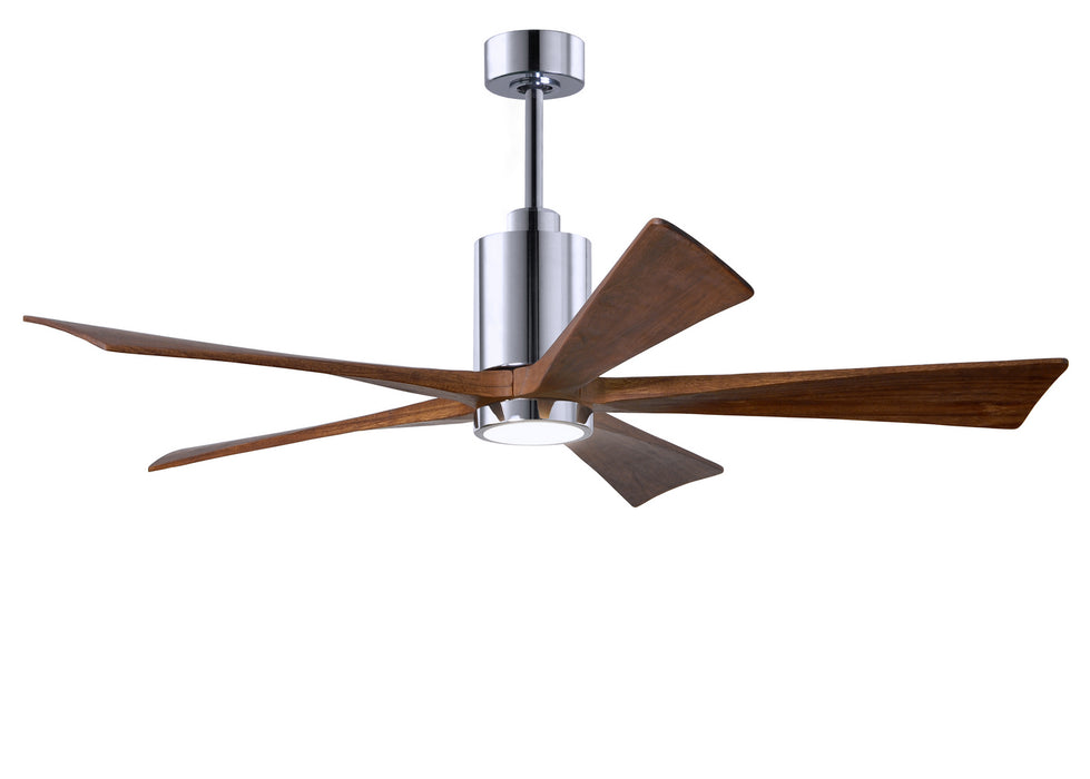 60``Ceiling Fan from the Patricia collection in Polished Chrome finish