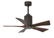 Matthews Fan Company - PA5-TB-WA-42 - 42``Ceiling Fan - Patricia - Textured Bronze