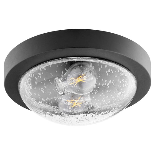 Quorum - 3502-11-69 - Two Light Ceiling Mount - Noir w/ Clear/Seeded