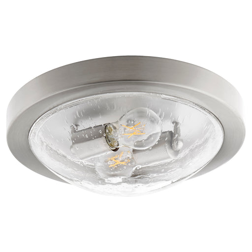 Quorum - 3502-13-65 - Two Light Ceiling Mount - Satin Nickel w/ Clear/Seeded