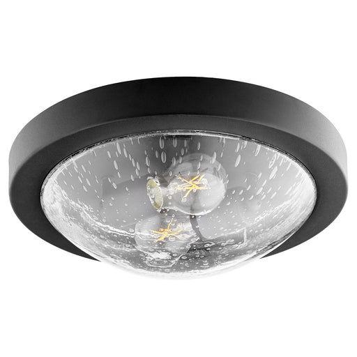 Quorum - 3502-13-69 - Two Light Ceiling Mount - Noir w/ Clear/Seeded