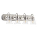 Quorum - 5094-4-265 - Four Light Vanity - Satin Nickel w/ Clear/Seeded
