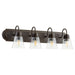 Quorum - 5094-4-286 - Four Light Vanity - Oiled Bronze w/ Clear/Seeded