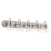 Quorum - 5094-5-265 - Five Light Vanity - Satin Nickel w/ Clear/Seeded