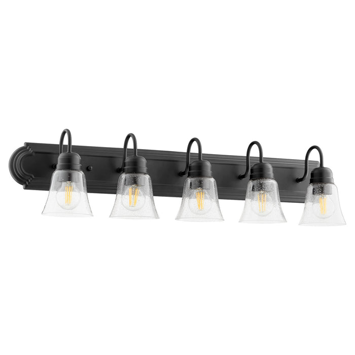Quorum - 5094-5-269 - Five Light Vanity - Noir w/ Clear/Seeded