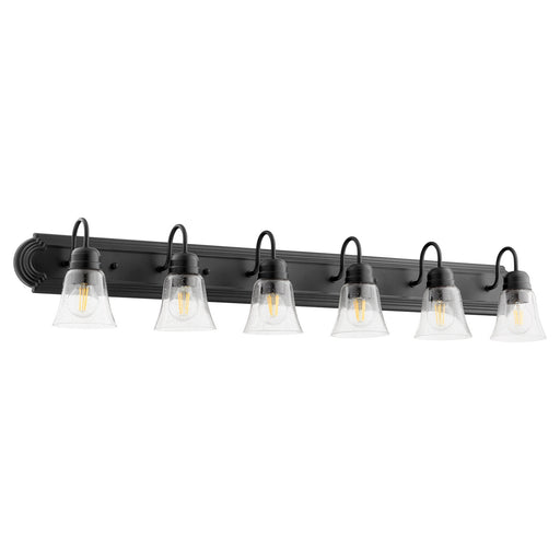 Quorum - 5094-6-269 - Six Light Vanity - Noir w/ Clear/Seeded