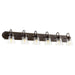 Quorum - 5094-6-286 - Six Light Vanity - Oiled Bronze w/ Clear/Seeded