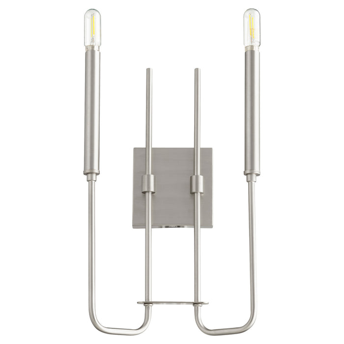 Quorum - 530-2-65 - Two Light Wall Mount - Hope - Satin Nickel