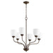Quorum - 6041-6-86 - Six Light Chandelier - Oiled Bronze