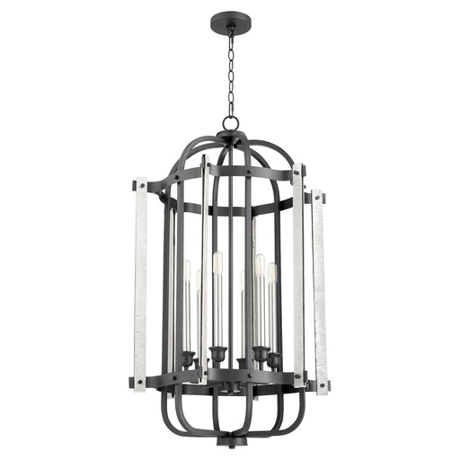 Quorum - 6864-6-69 - Six Light Entry Pendant - Noir