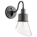 Quorum - 732-69 - One Light Wall Mount - Torrey - Noir w/ Clear/Seeded