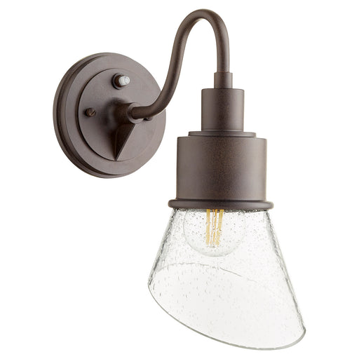 Quorum - 732-86 - One Light Wall Mount - Torrey - Oiled Bronze w/ Clear/Seeded