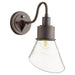 Quorum - 733-86 - One Light Wall Mount - Torrey - Oiled Bronze w/ Clear/Seeded