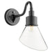 Quorum - 734-69 - One Light Wall Mount - Torrey - Noir w/ Clear/Seeded