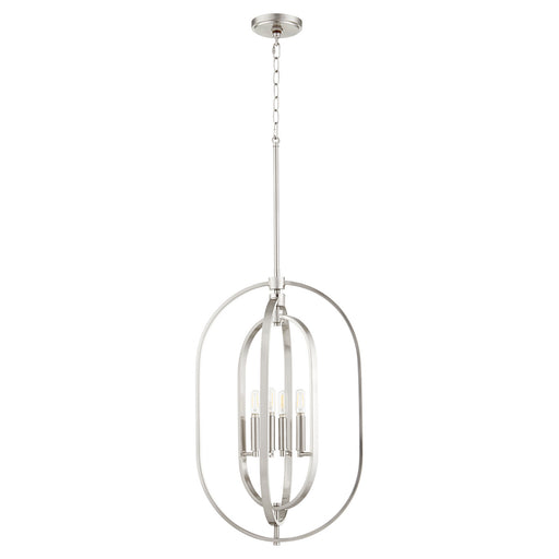 Quorum - 8610-4-65 - Four Light Pendant - Satin Nickel