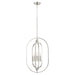 Quorum - 8610-4-65 - Four Light Pendant - Satin Nickel