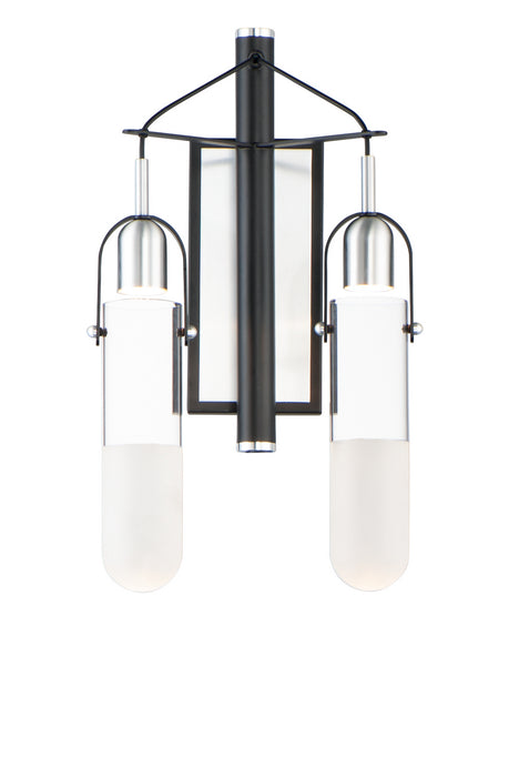 ET2 - E24172-93BKAL - LED Bath Vanity - Capsule - Black / Brushed Aluminum