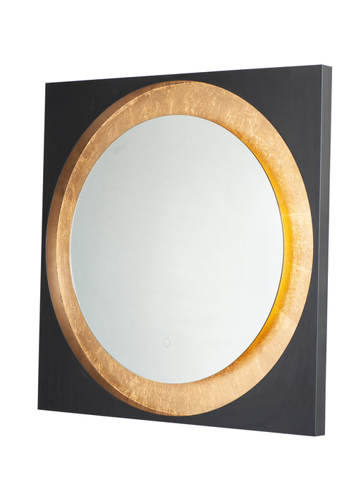 ET2 - E42040-GLBK - LED Mirror - Floating - Gold Leaf / Black