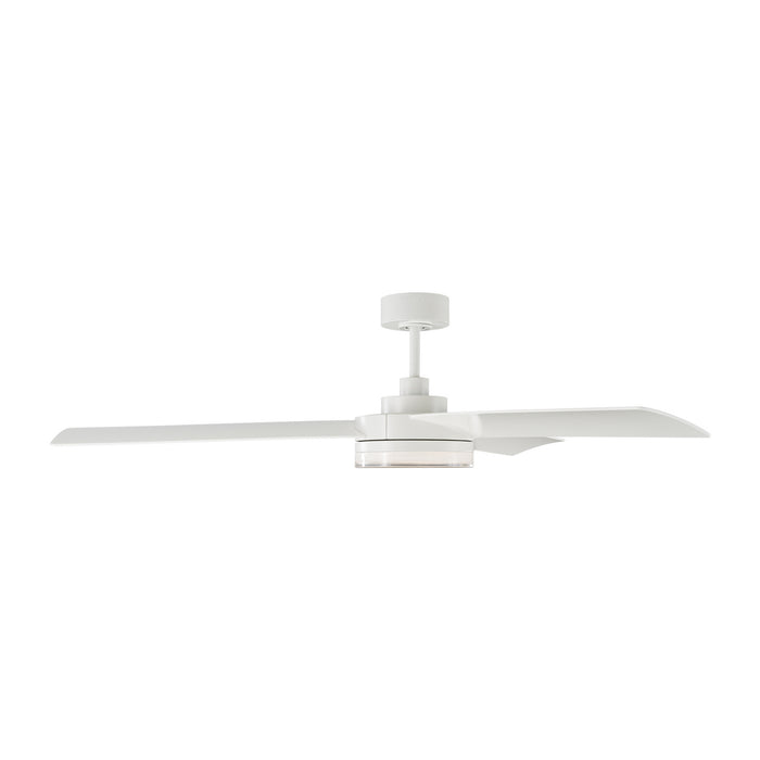 56``Ceiling Fan from the Cirque collection in Matte White finish