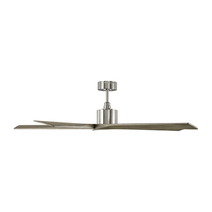 56``Ceiling Fan from the Aspen collection in Brushed Steel finish