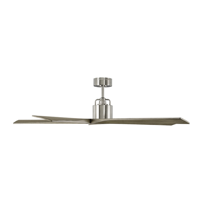 56``Ceiling Fan from the Aspen collection in Brushed Steel finish