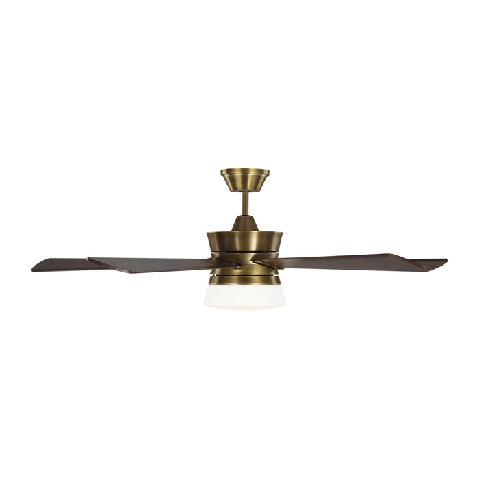 56``Ceiling Fan from the Atlantic collection in Hand-Rubbed Antique Brass finish