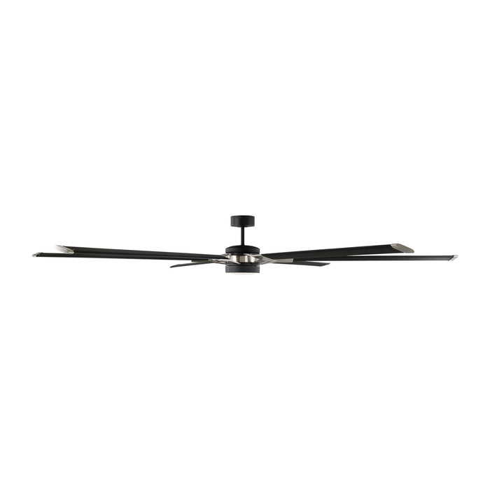 96``Ceiling Fan from the Loft collection in Midnight Black finish