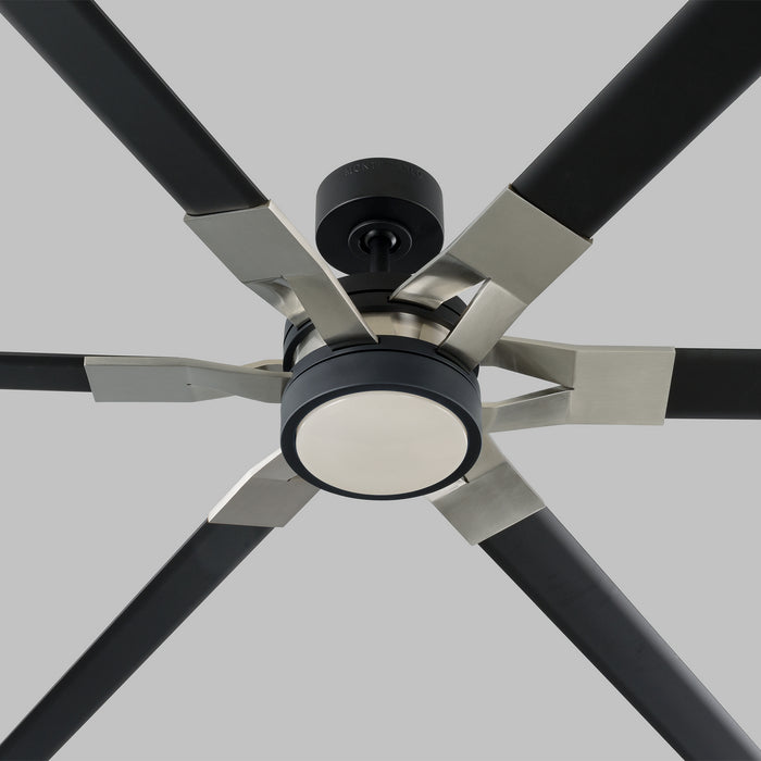96``Ceiling Fan from the Loft collection in Midnight Black finish